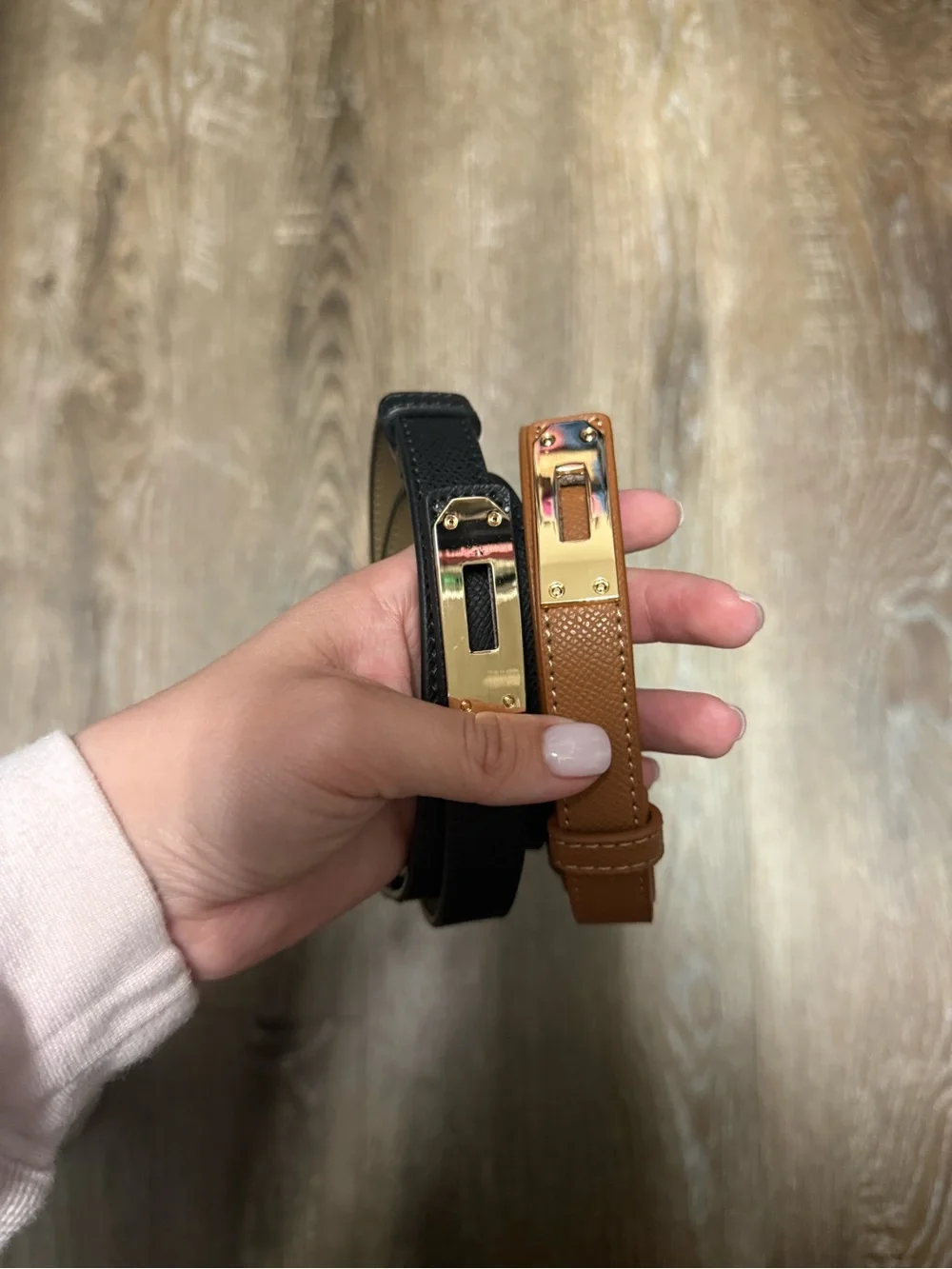 Designer Inspired Brown/Black Belts